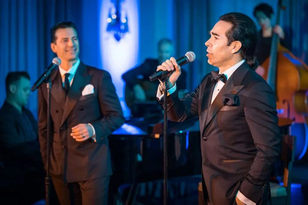 Man singing at wedding