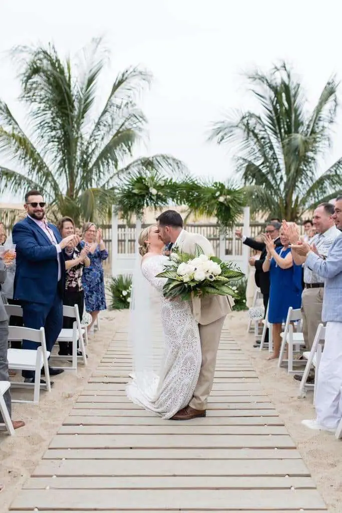 Wedding on beach at Sea Shell