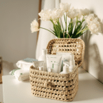 Wedding bathroom basket