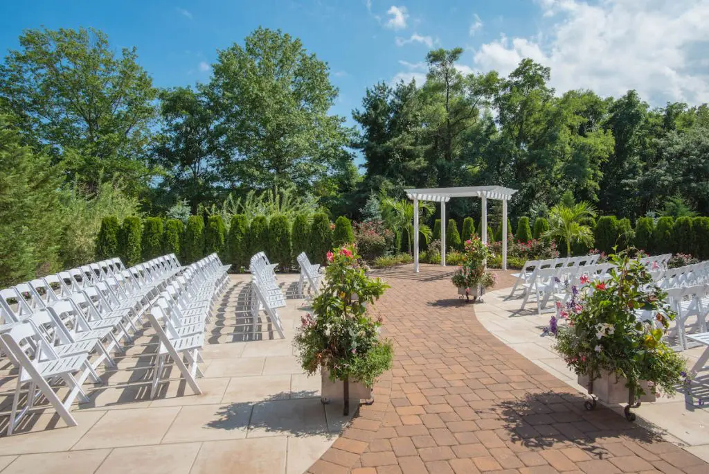 Outdoor ceremony area