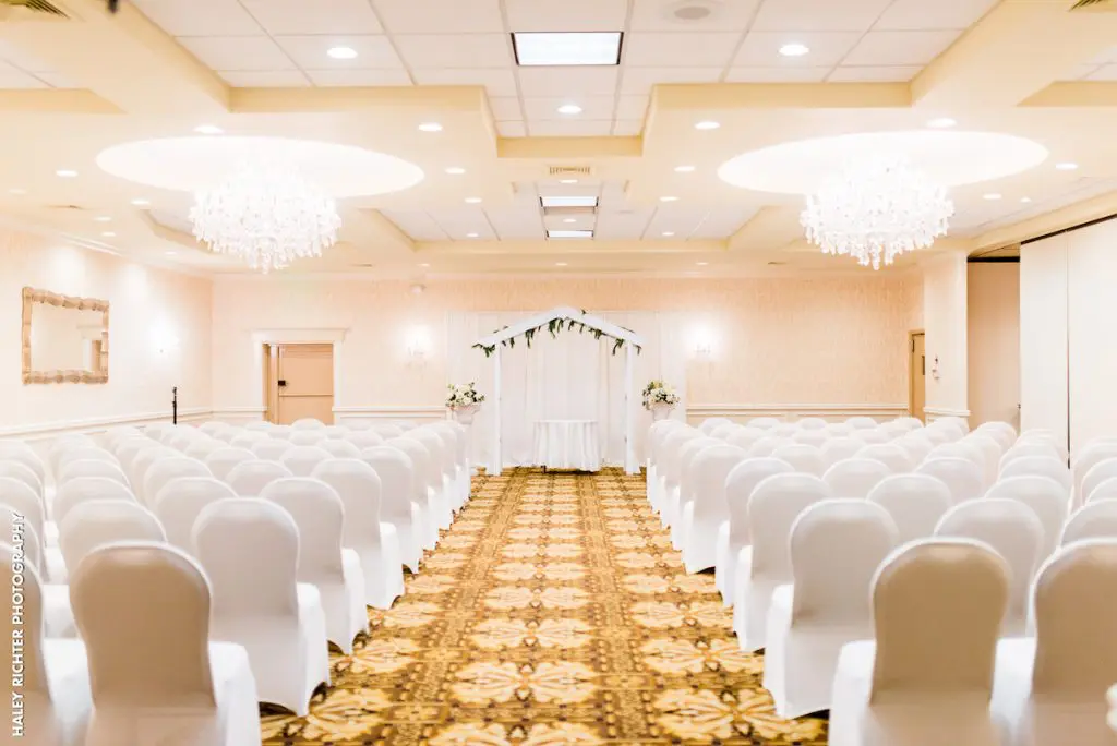 Windsor Ballroom indoor wedding ceremony