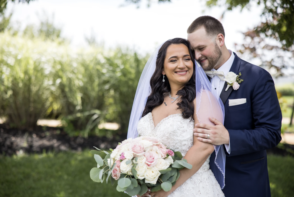 Bride and Groom at Days Hotel Toms River wedding