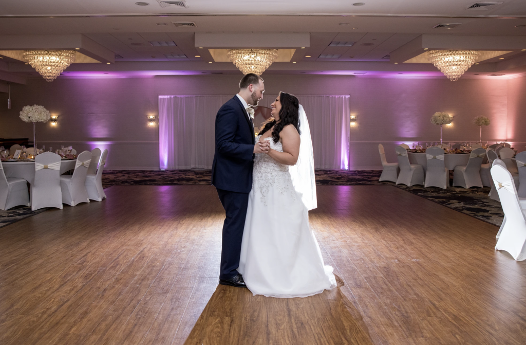 Bride and Groom at Days Hotel Toms River wedding