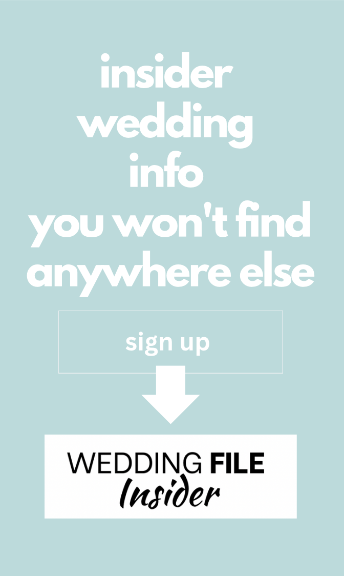 Wedding Insider email sign-up