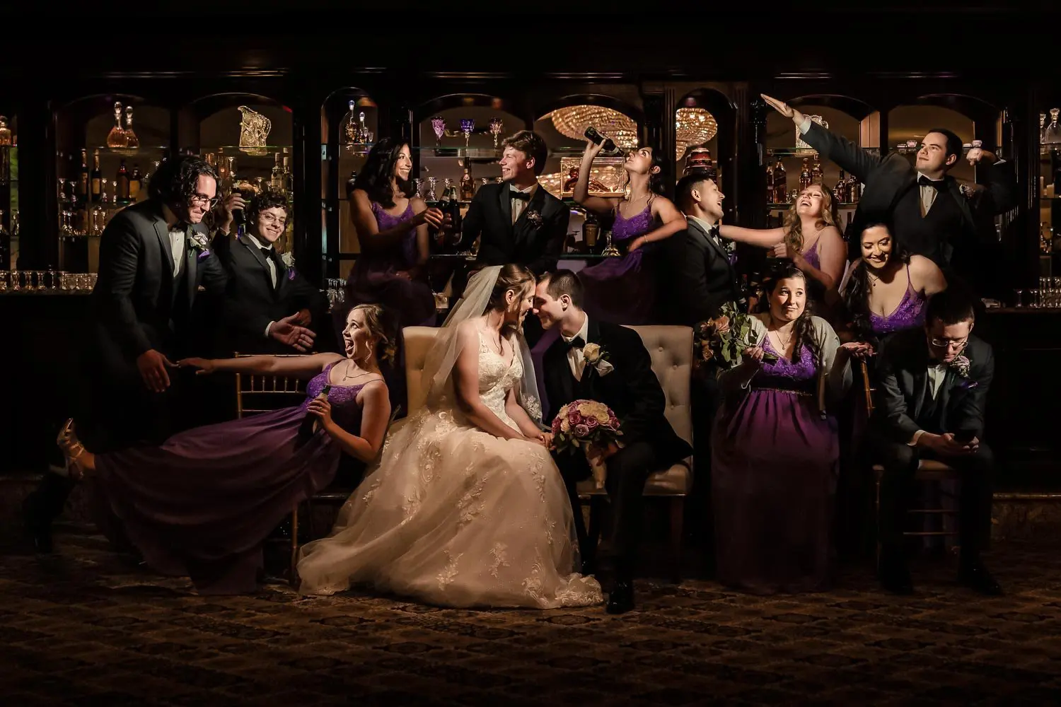 Valley Regency wedding party