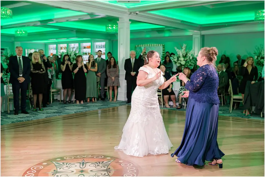 Mom and bride on dance floor