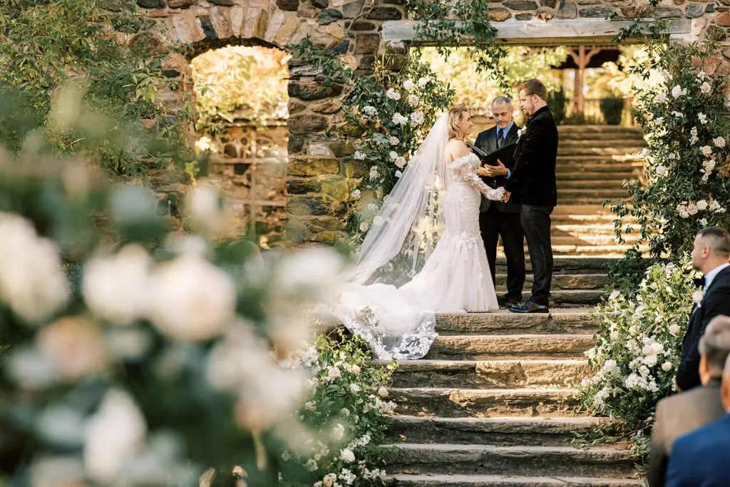 Outdoor wedding ceremony