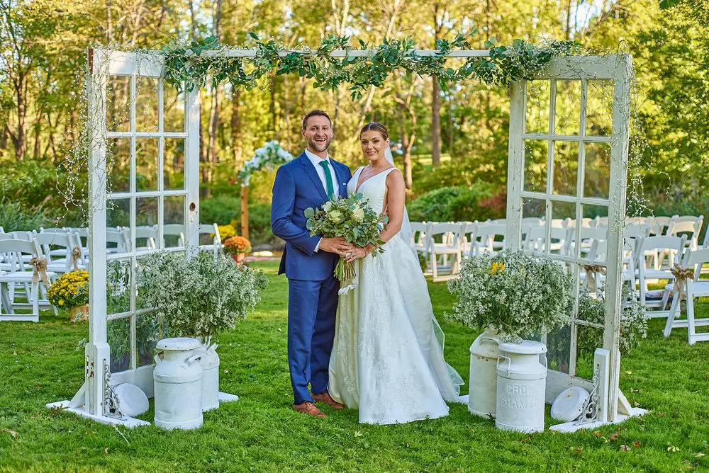 Outdoor wedding ceremony