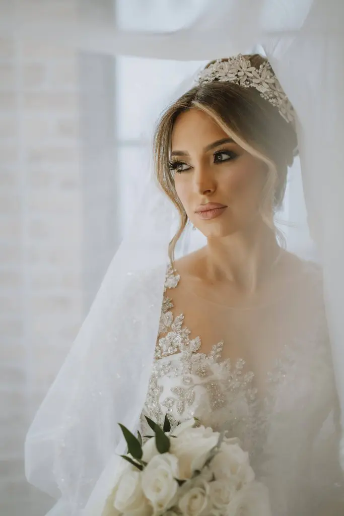 Portrait of bride at Perona Farms in Andover, NJ