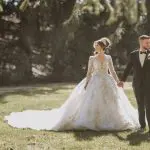 Bride and groom at Perona Farms, Andover, NJ