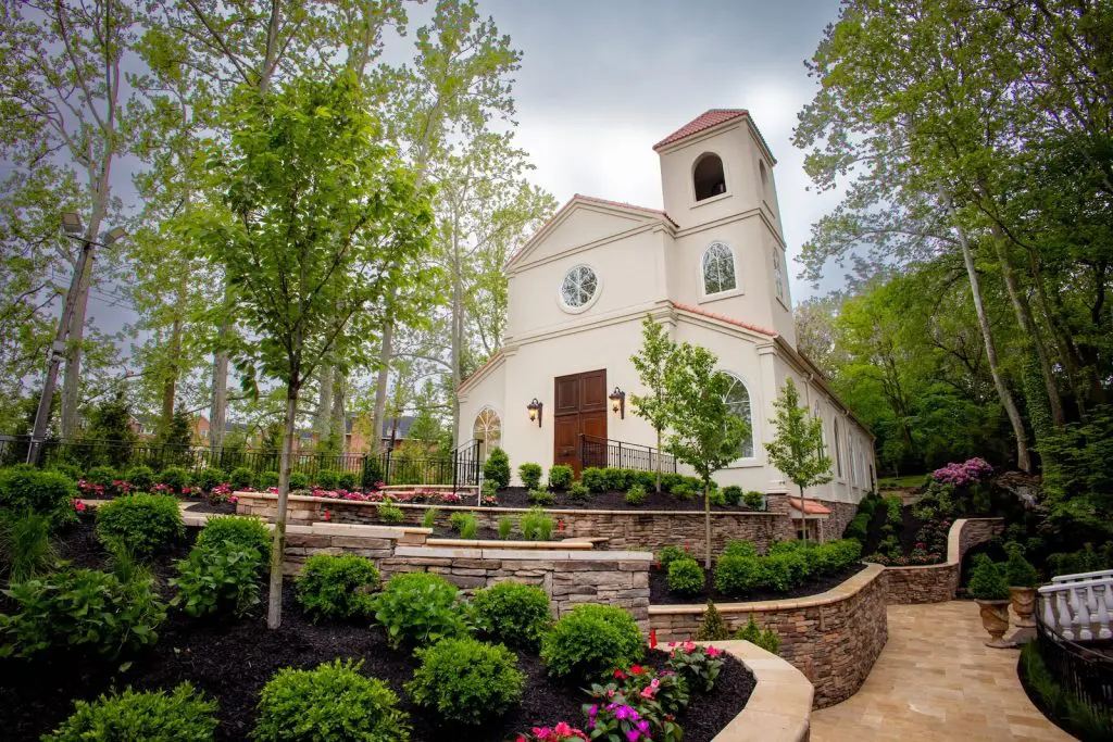 Brand-new wedding chapel at Nanina's in the Park in Belleville, NJ