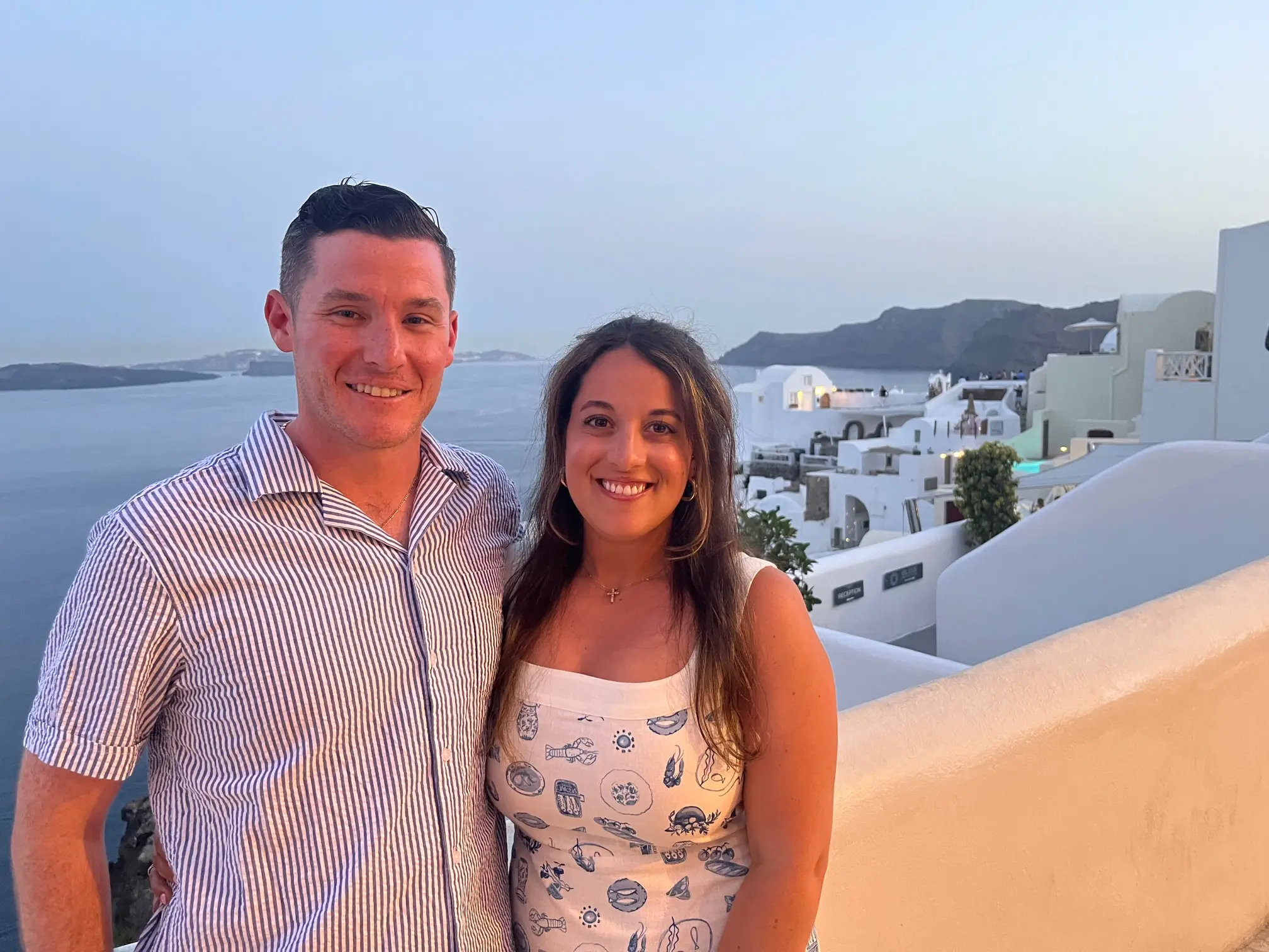 Brittany and Eugene's honeymoon in Greece