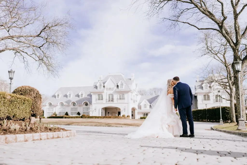 Bride and groom at Park Chateau in East Brunswick, NJ