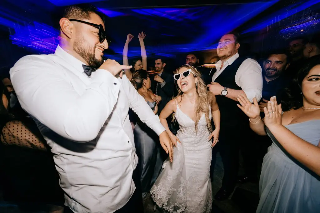 Bride and groom at The Rockleigh, NJ