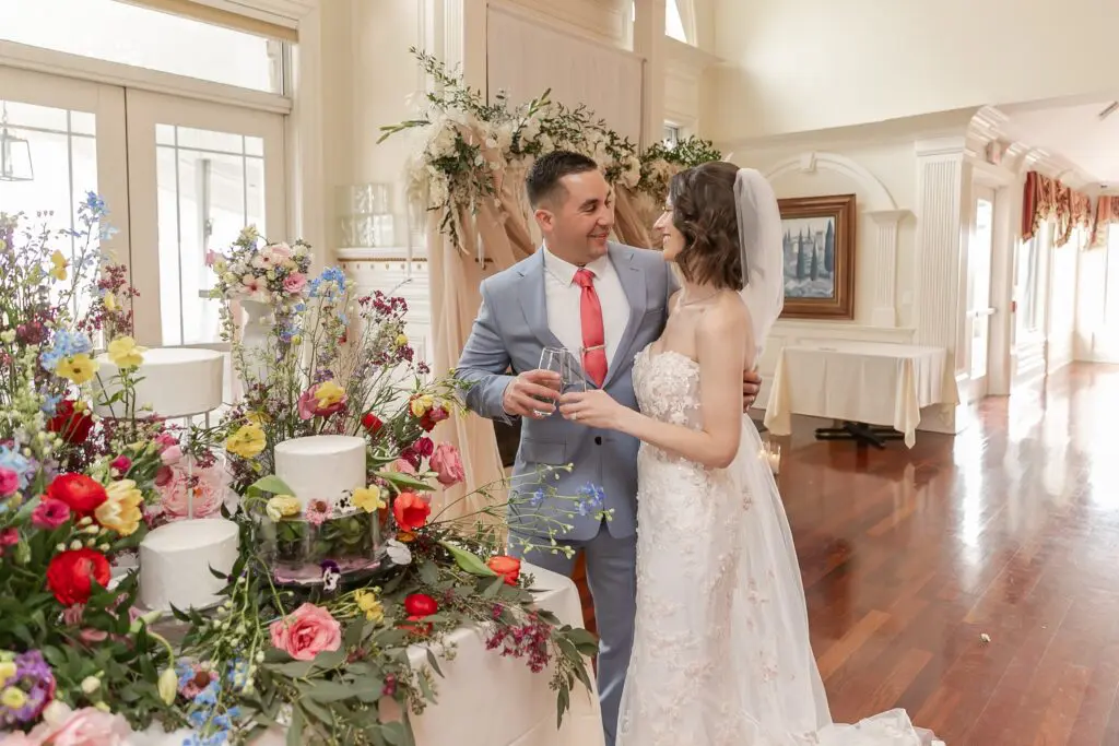 Bride and groom at Architect's Golf Club