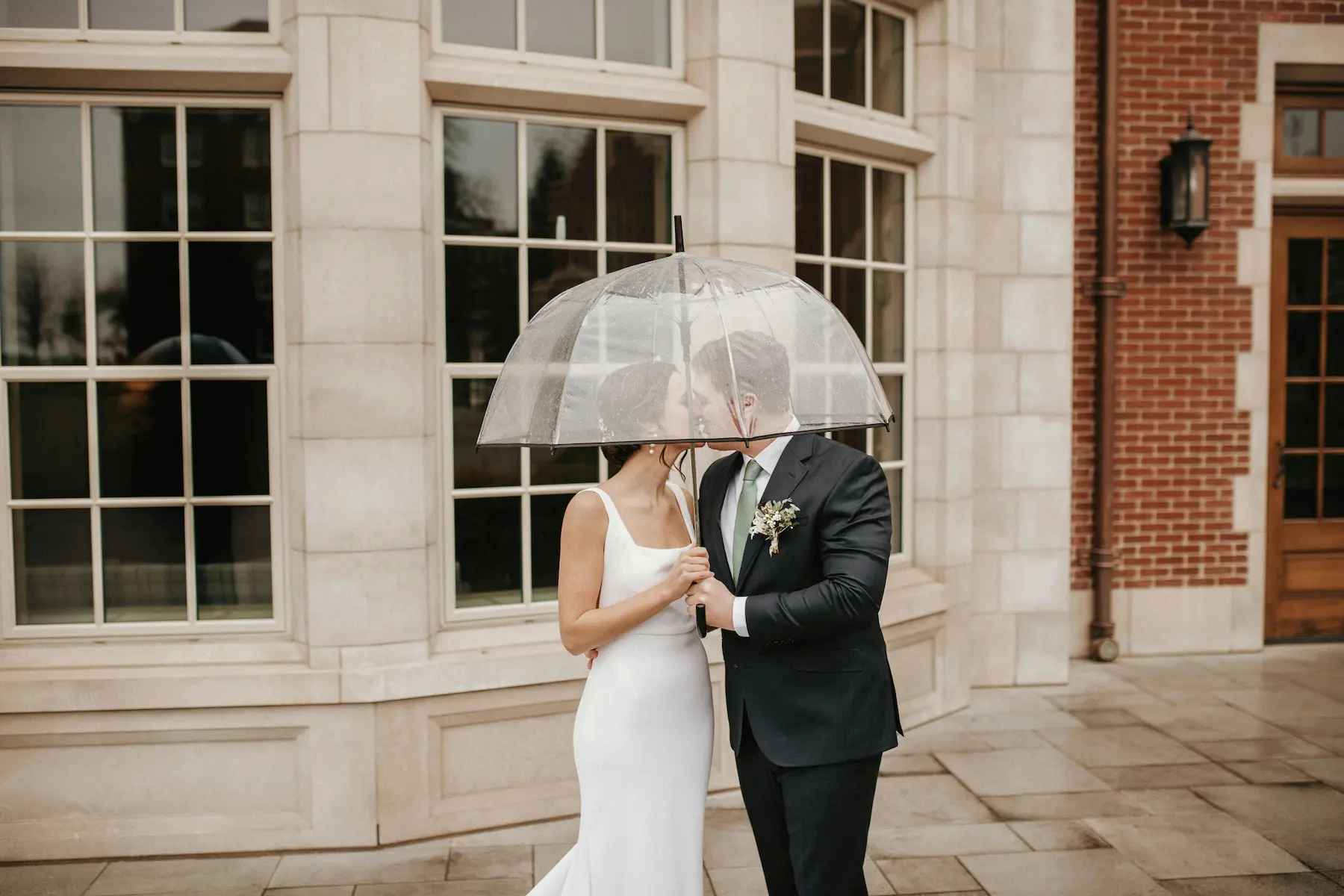 Rainy wedding day