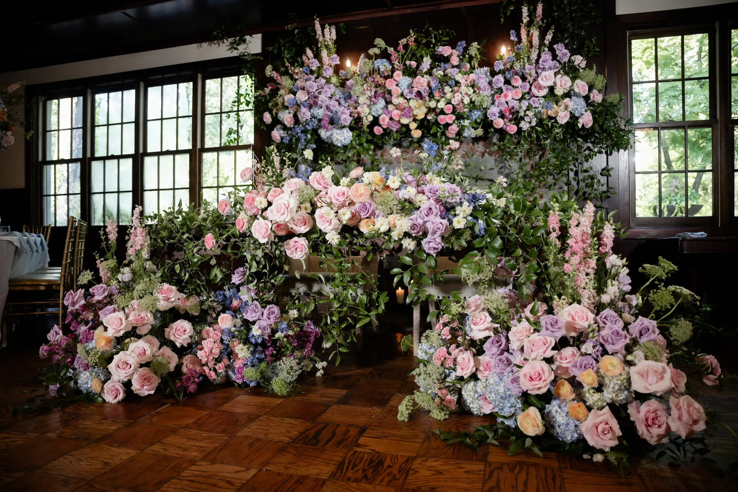 Florals at Hotel Du Village wedding in New Hope, PA