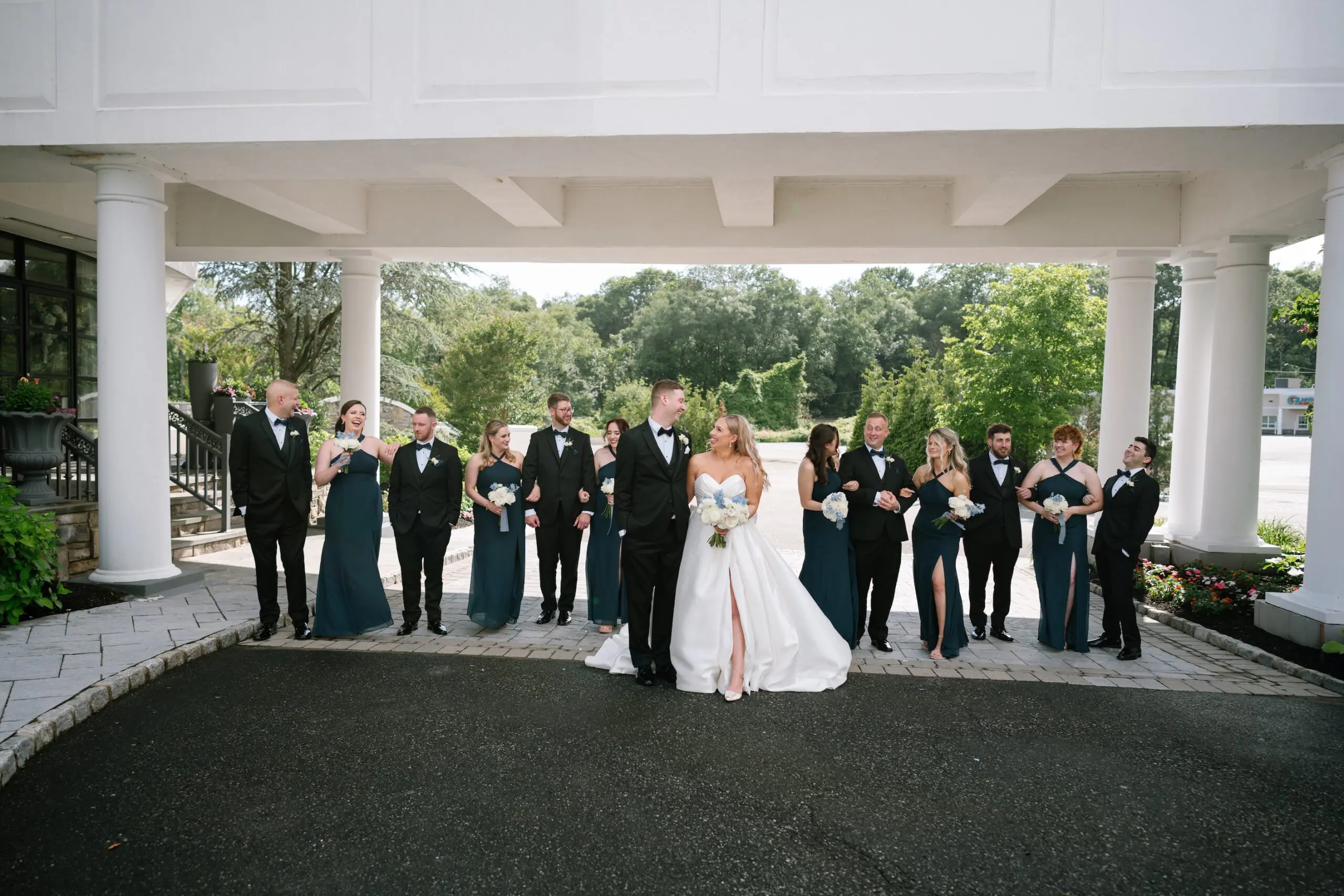 Wedding party at Mansion at Mountain Lakes in Mountain Lakes, NJ
