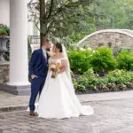 Bride and groom at The Mansion at Mountain Lakes in Mountain Lakes, NJ