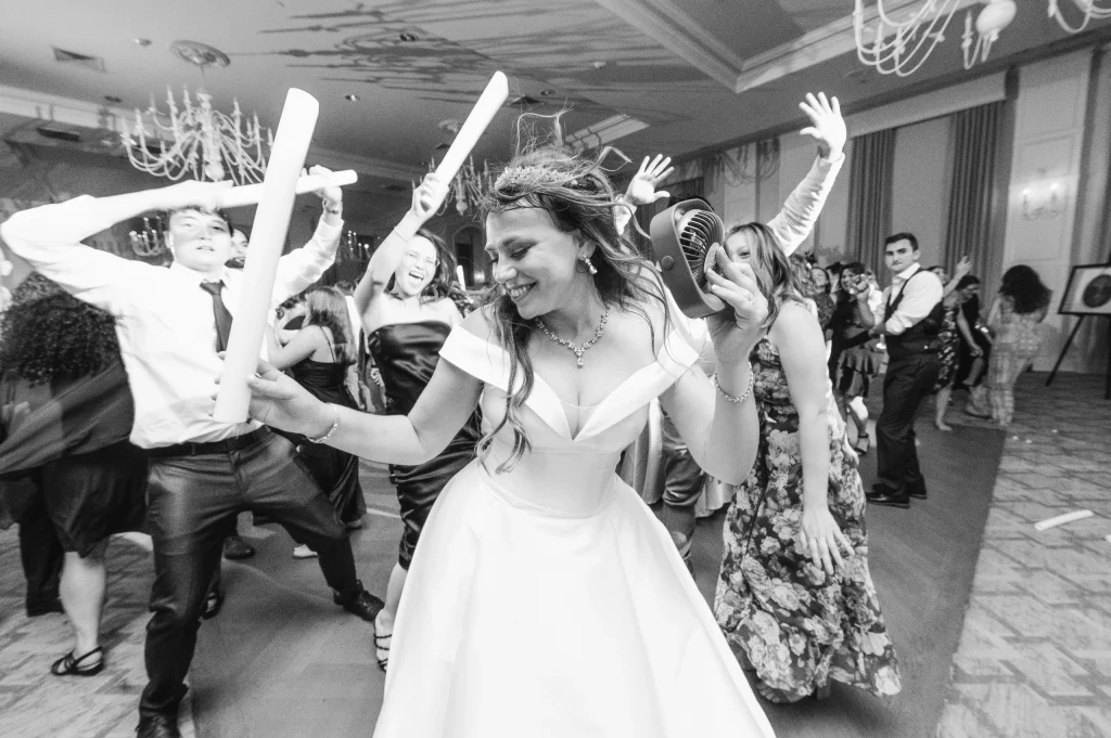 Bride dancing on dance floor