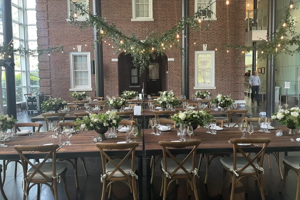 Wedding at Morris Museum in Morristown, NJ.