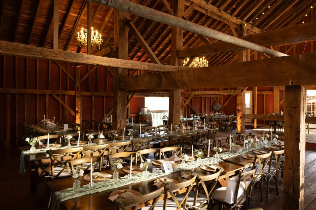 Barn at Ashton Farm wedding in Califon, NJ