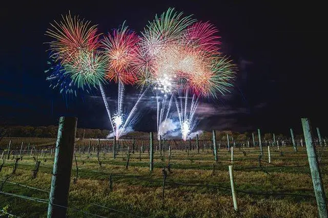 Fireworks display at Laurita Winery