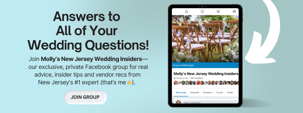 Molly's New Jersey Wedding Insiders Facebook Group Invite