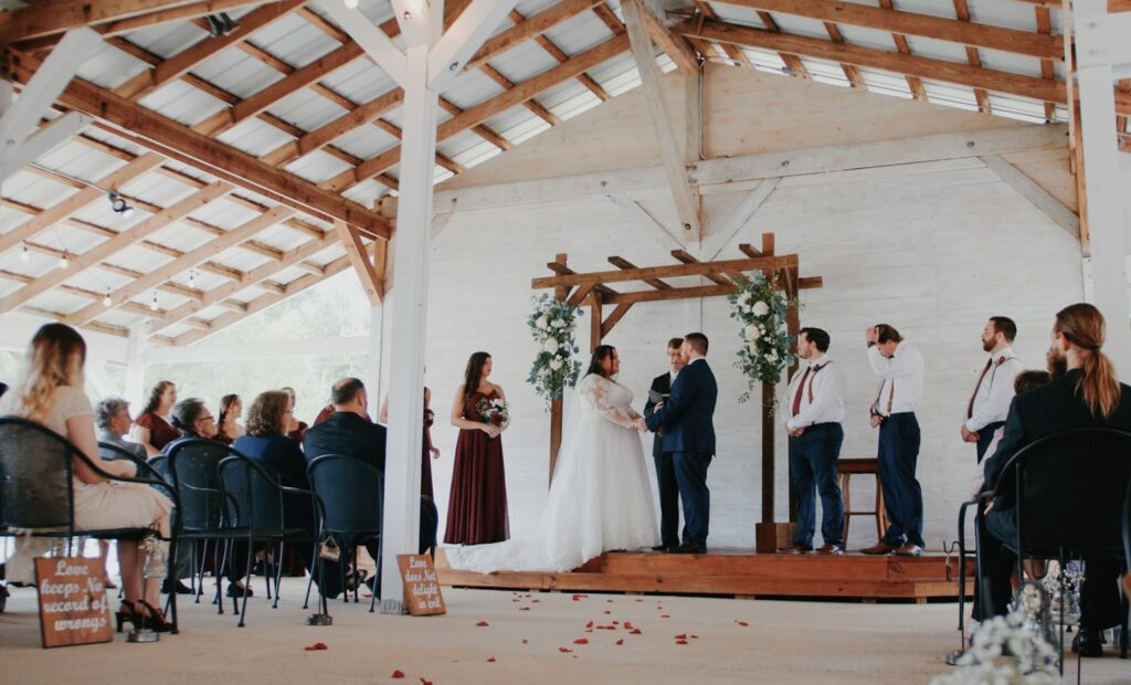 Indoor wedding cermony