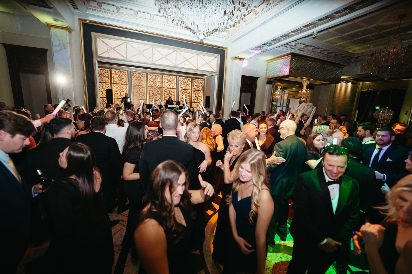 Packed dance floor at Shadowbrook at Shrewsbury with SCE Event Group.