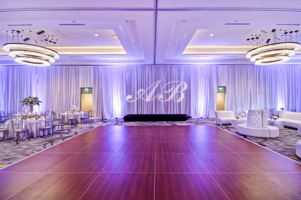 Wedding reception at American Beauty Events in Berkeley Heights, NJ