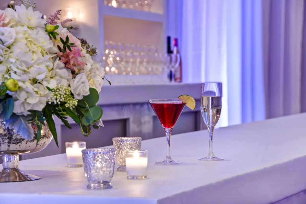 Wedding reception at American Beauty Events in Berkeley Heights, NJ