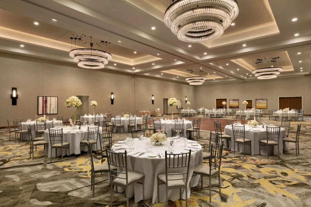 Wedding reception at American Beauty Events in Berkeley Heights, NJ