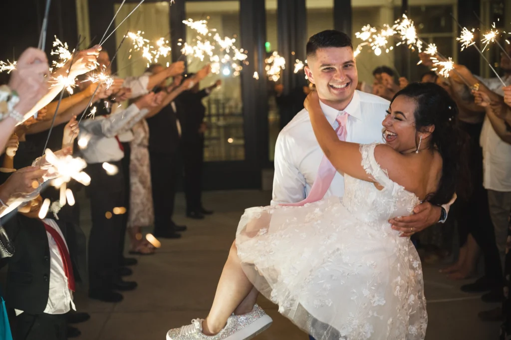 Wedding couple at American Beauty Events in Berkeley Heights, NJ