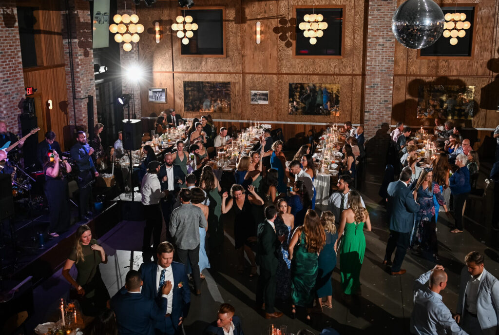 Wedding reception at MudHen Brewing wedding in Wildwood, NJ