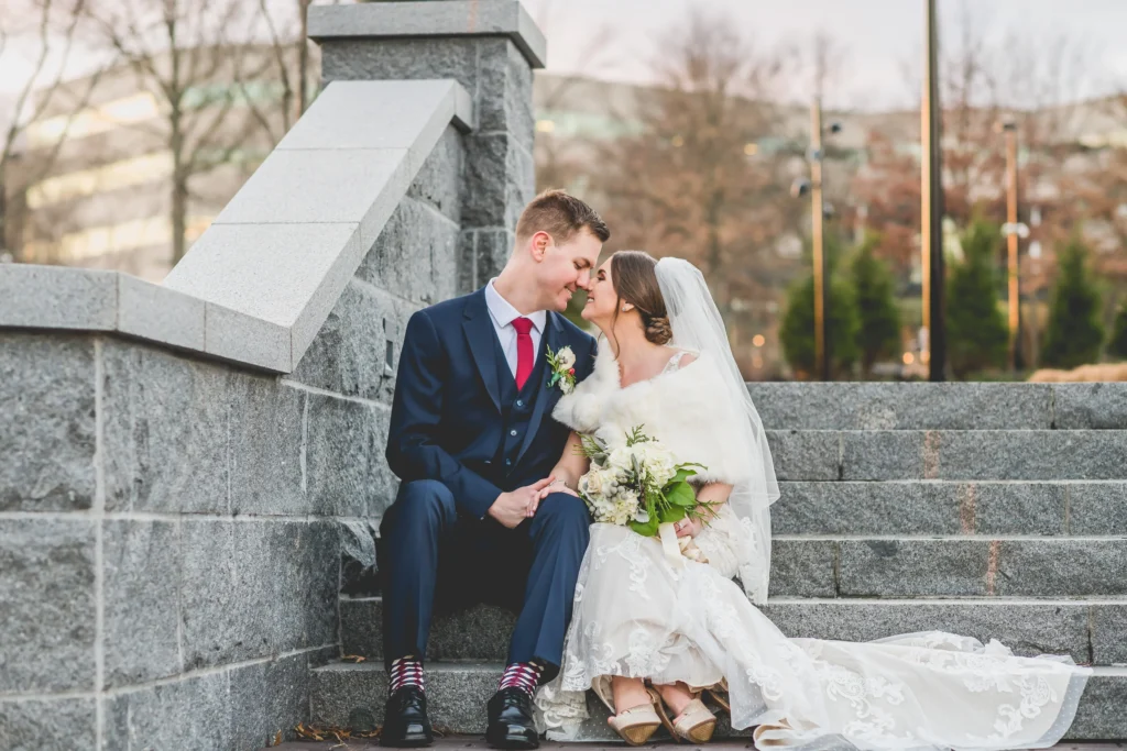 Bridal couple at American Beauty Events in Berkeley Heights, NJ